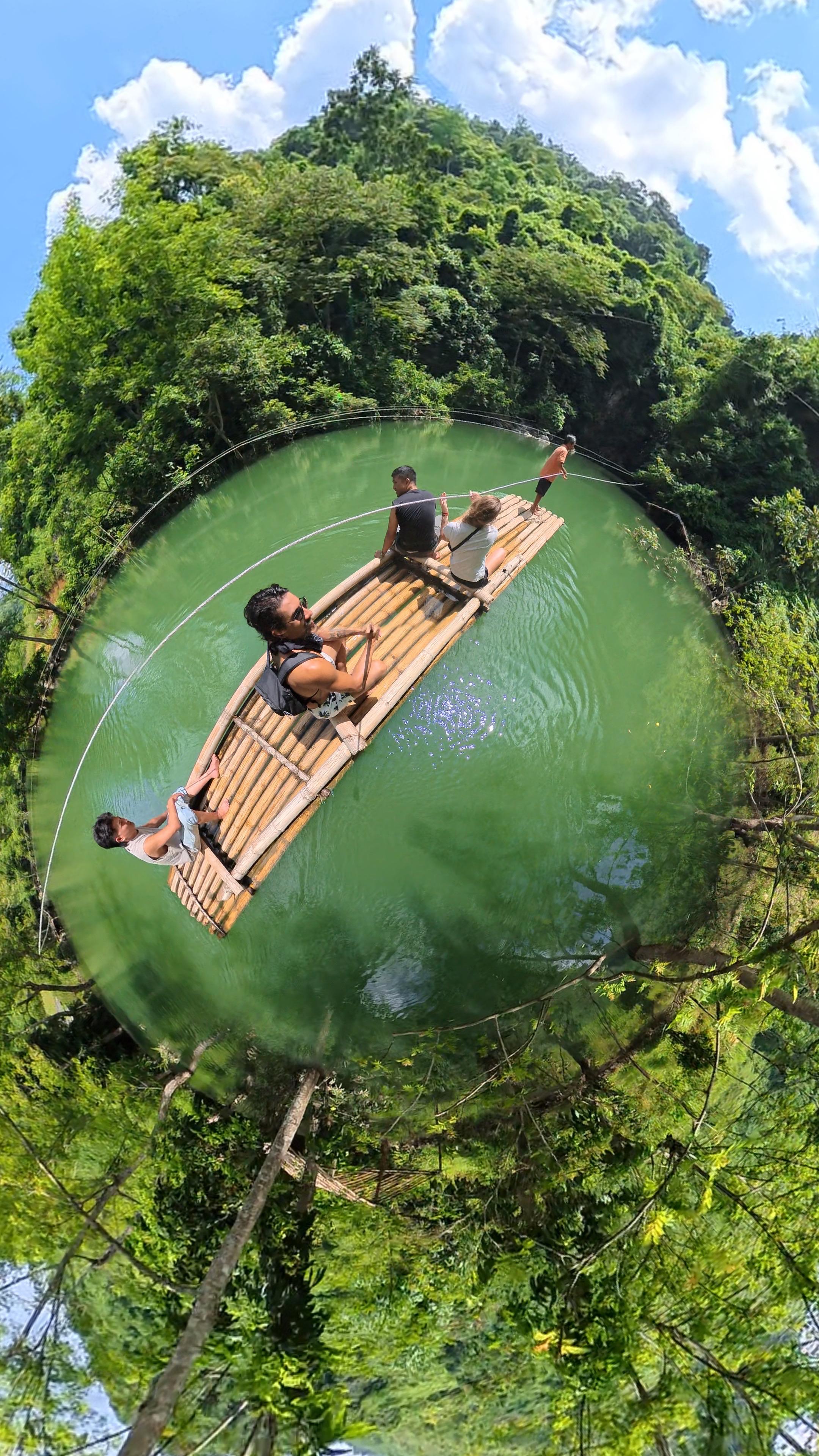 Bamboo raft adventure